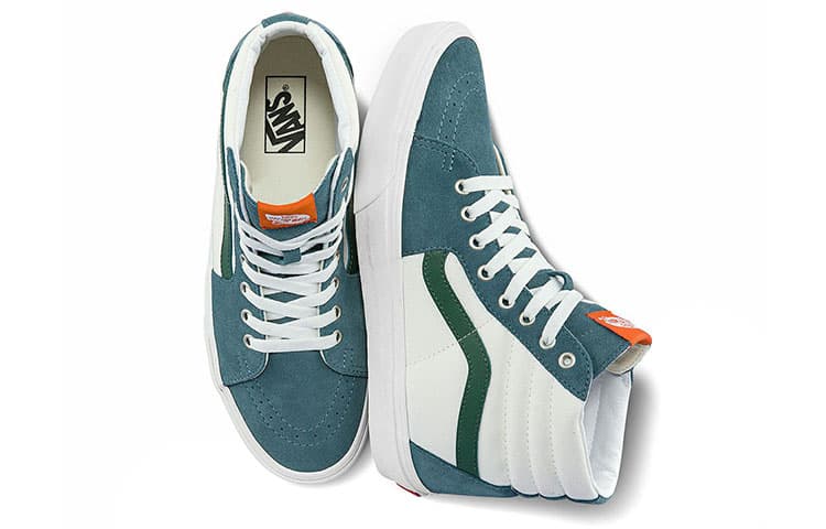 Кроссовки Vans SK8 High White Green - изображение 4