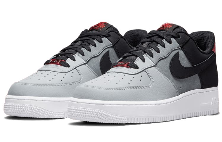 Кроссовки Nike Air Force 1 Low 07 LV8 Black Grey Red — фото 3