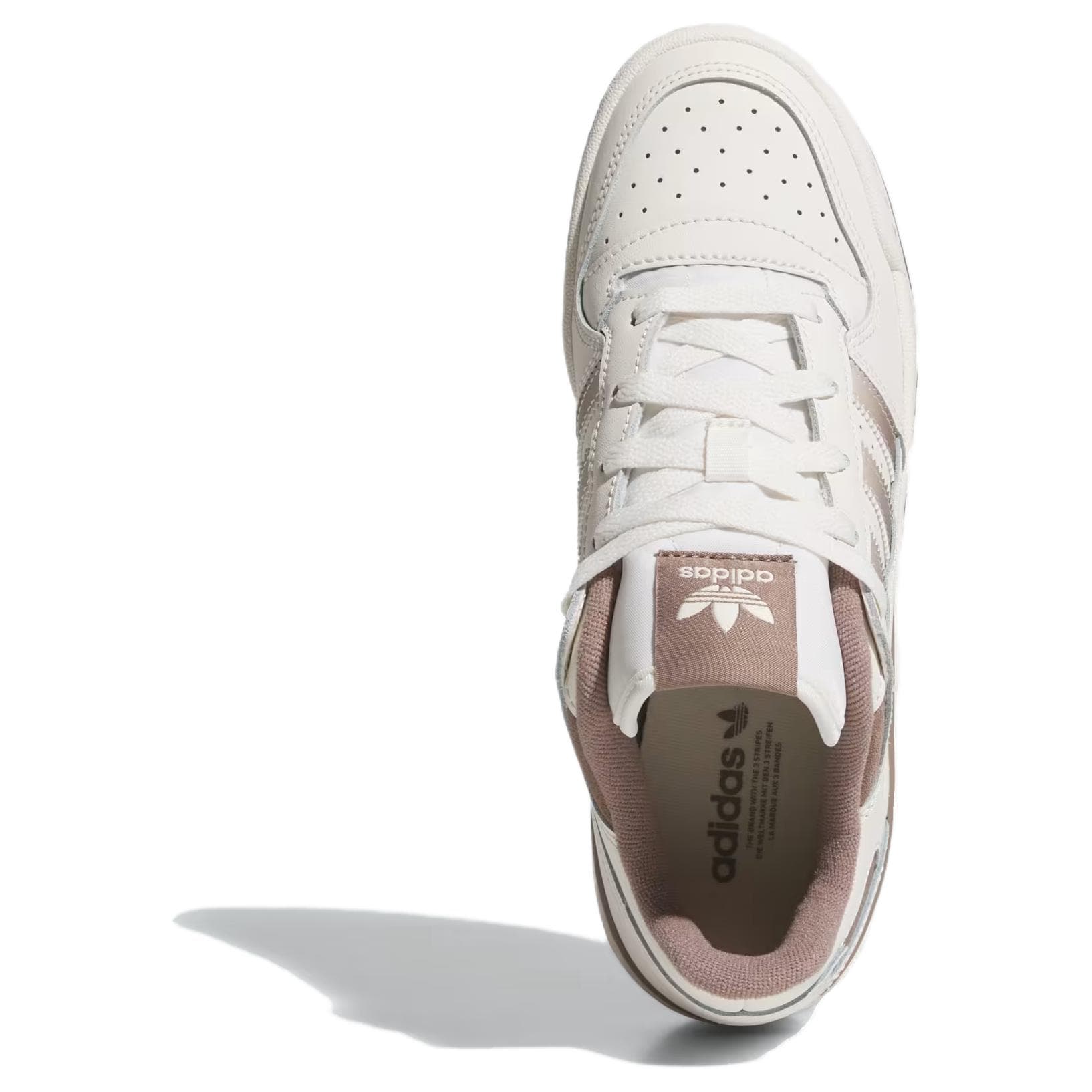 Кроссовки Adidas Originals FORUM Устойчивая к истиранию низкая обувь для скейтбординга Женская Белая - изображение 4