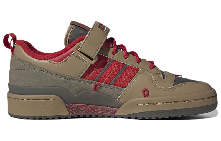 Кроссовки adidas Forum 84 Low Brown Grey Red - изображение 2