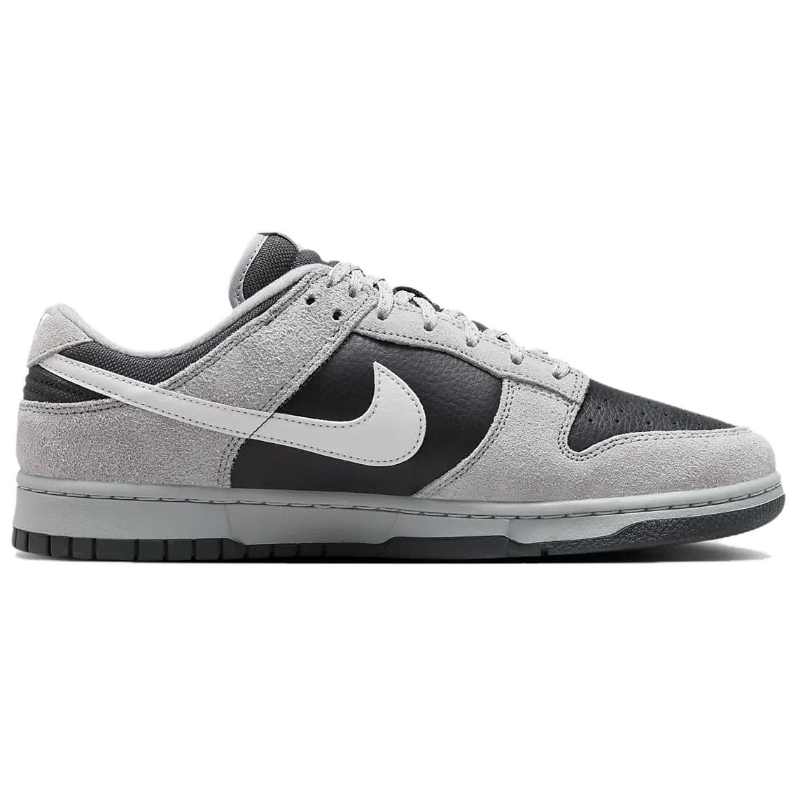 Кроссовки Nike Dunk противоскользящая устойчивая к истиранию низкий топ скейтборд обувь унисекс серый черный - изображение 2