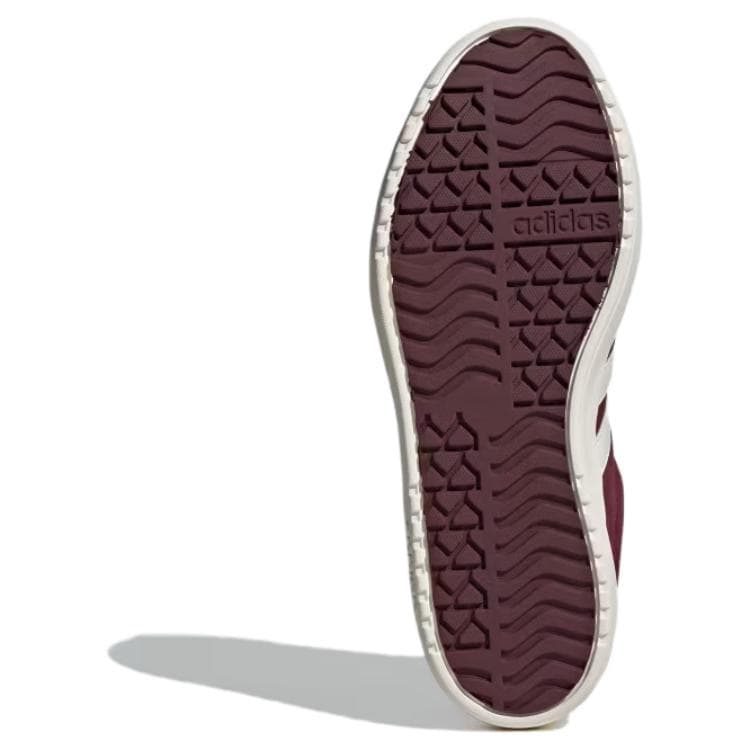 Кроссовки Adidas VL Court Bold противоскользящие устойчивые к истиранию низкие кеды для скейтбординга женские бордовые - изображение 6