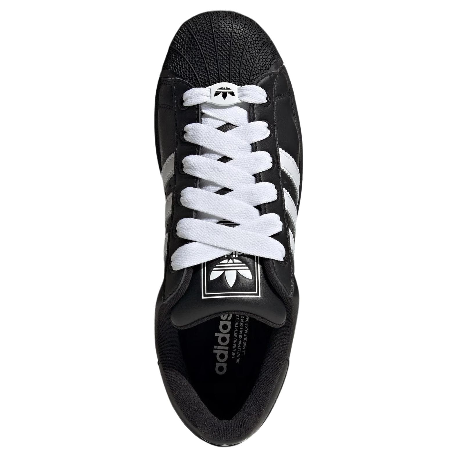 Кроссовки Adidas Originals SUPERSTAR 2 Кожа Скейтборд Обувь Унисекс Черный белый - изображение 5