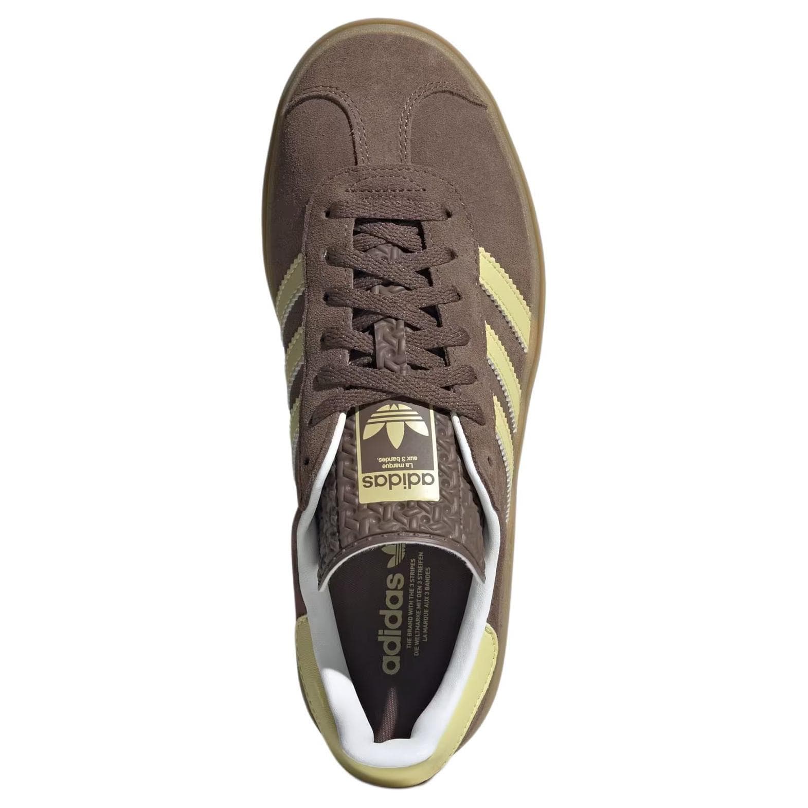 Кроссовки Adidas Originals GAZELLE BOLD Искусственная замша устойчивая к истиранию низкий верх скейтборд женские коричневый - изображение 5