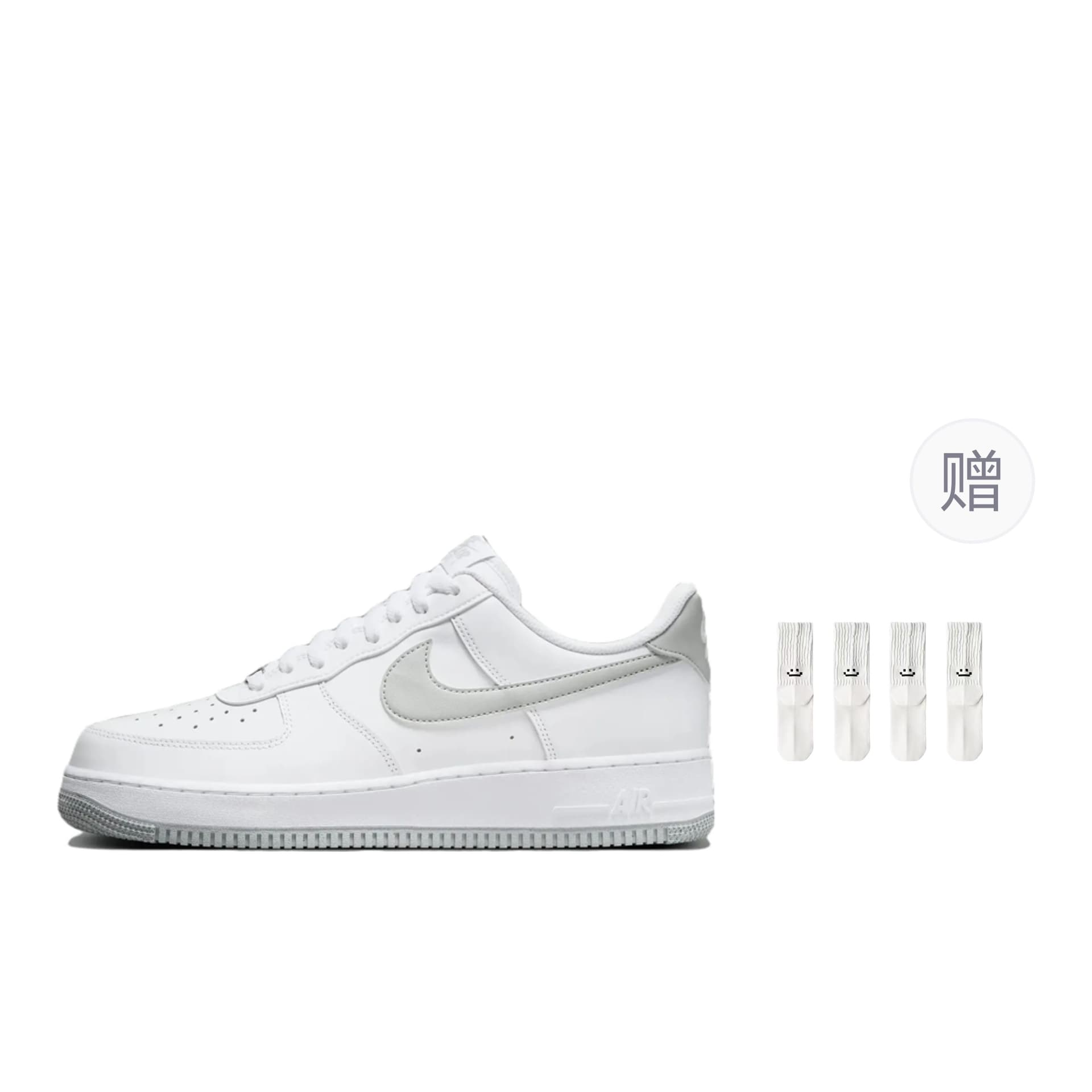 Кроссовки Nike Air Force 1 Low White Grey - изображение 7