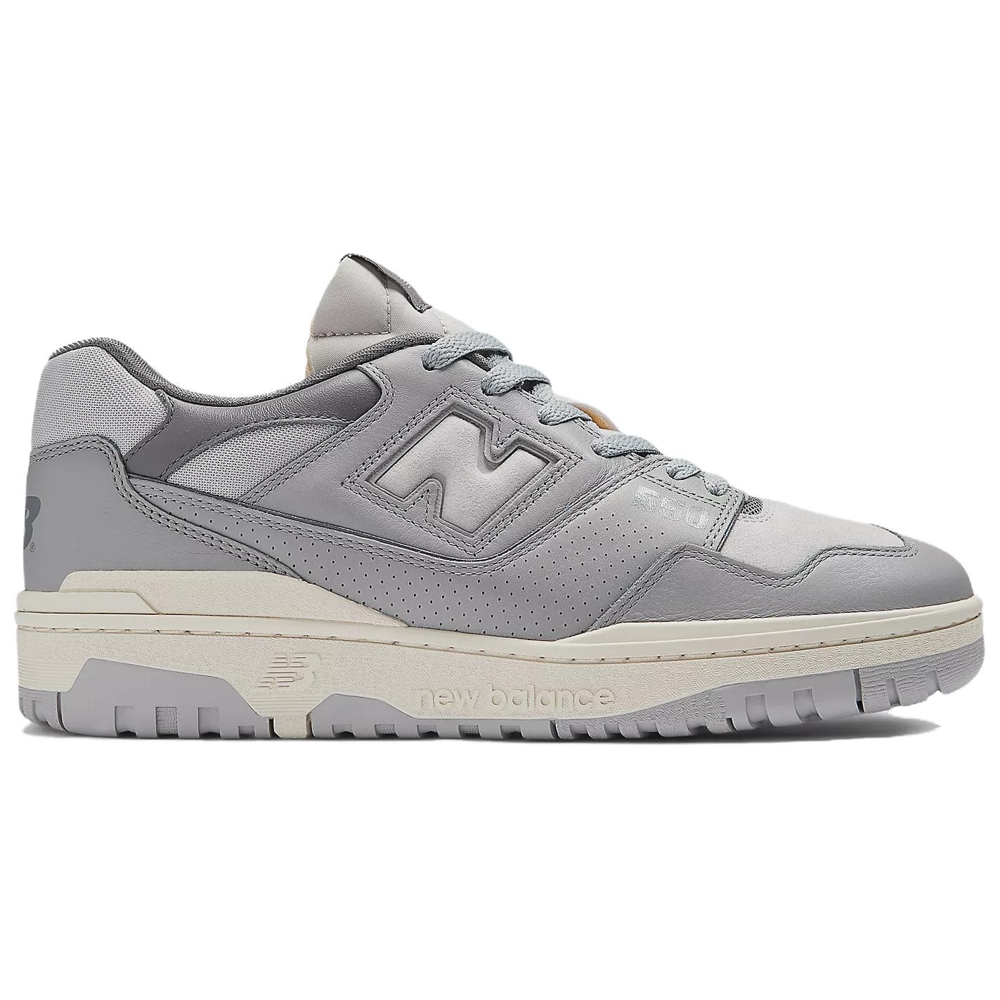 Кроссовки New Balance NB 550 Устойчивая к истиранию Низкая Скейтборд Обувь Мужская Серого цвета - изображение 2