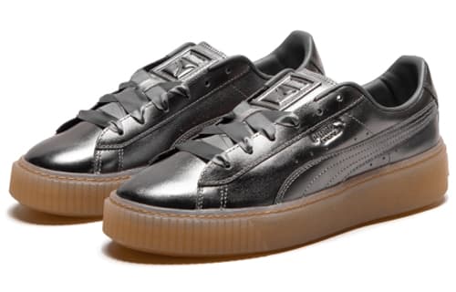 Кроссовки PUMA Platform Bask Luxe Liquid Silver - изображение 3