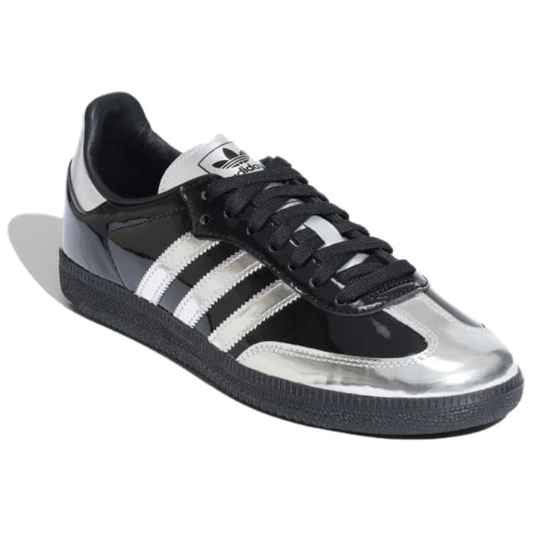 Кроссовки Adidas Originals X Atmos Samba Low Топ Скейтборд Обувь Унисекс Черно-серебро - изображение 4
