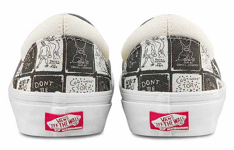Кроссовки Vans Slip-On Grey White Checkerboard - изображение 5