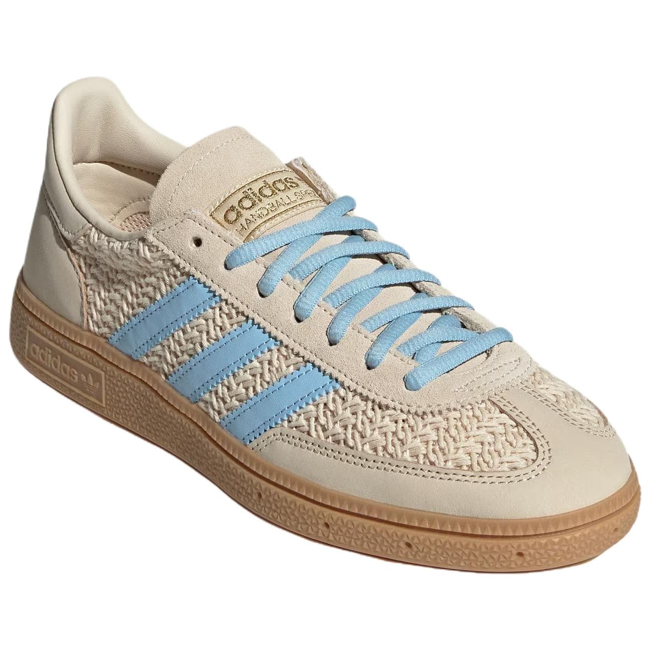 Кроссовки Adidas Originals HANDBALL SPEZIAL Текстиль Кожа Низкий Верх Скейтборд Обувь Женская Хаки Коричневый - изображение 3