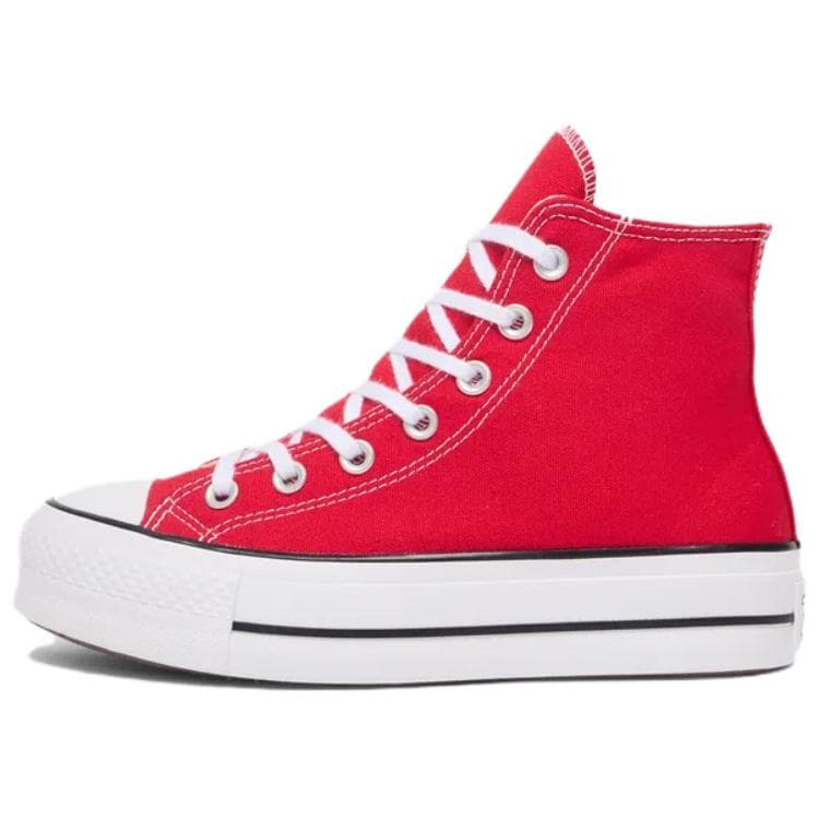 Кроссовки Converse All Star Lift Модный Повседневный Противоскользящая износостойкая Хай-топы Повседневная обувь для скейтборда Женский Ярко-красный - изображение 1