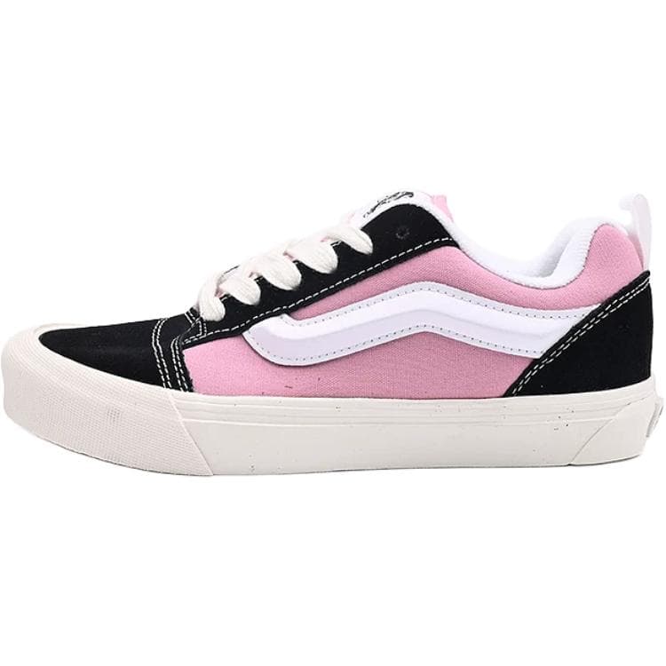 Кроссовки Vans Knu Skool Устойчивая к истиранию низкая обувь для скейтбординга унисекс черная розовая - изображение 1