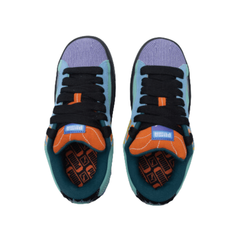 Кроссовки PUMA Suede XL Устойчивые к истиранию Низкие Кроссовки для скейтбординга Унисекс Фиолетовые Черные - изображение 2