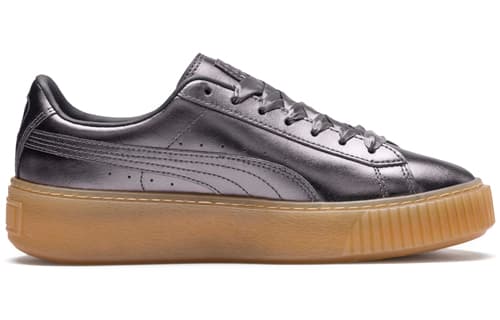 Кроссовки PUMA Platform Bask Luxe Liquid Silver - изображение 2