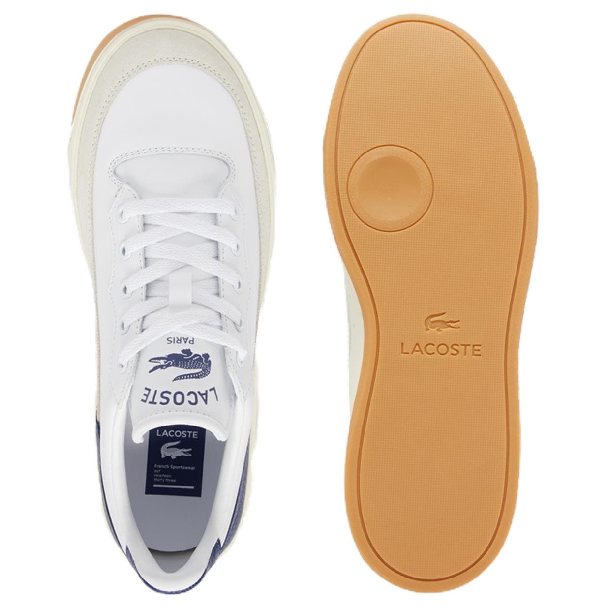 Кроссовки LACOSTE G80 Club Low Top Скейтборд Кроссовки Мужские Белый Синий - изображение 5