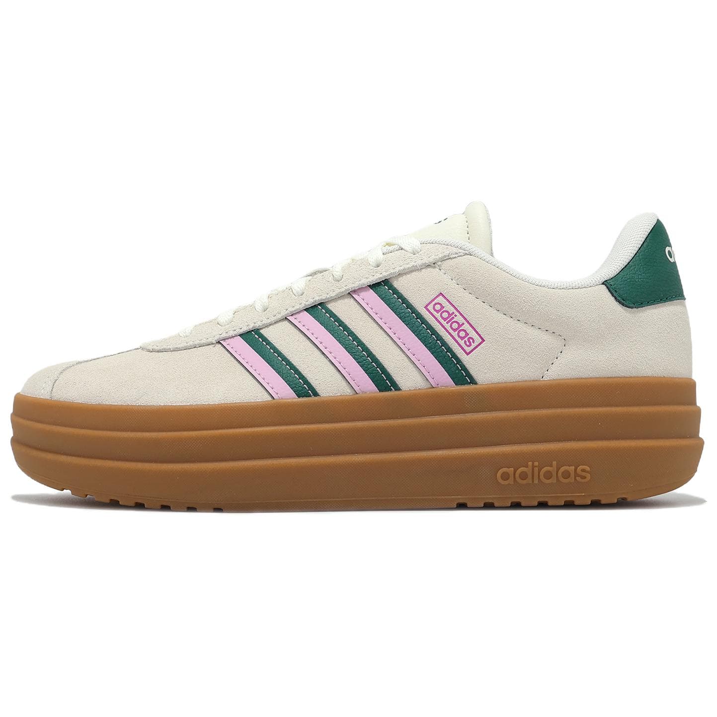 Кроссовки Adidas VL Court Bold визуально увеличивает рост Низкие кеды Женские Белые - изображение 1