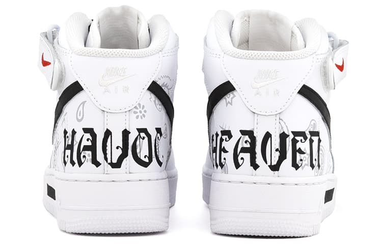 Кроссовки Nike Air Force 1 '07 Mid Black White - изображение 4
