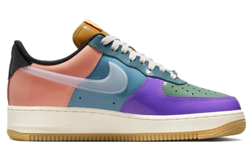 Кроссовки UNDEFEATED x Nike Air Force 1 Low Green Purple — фото 2