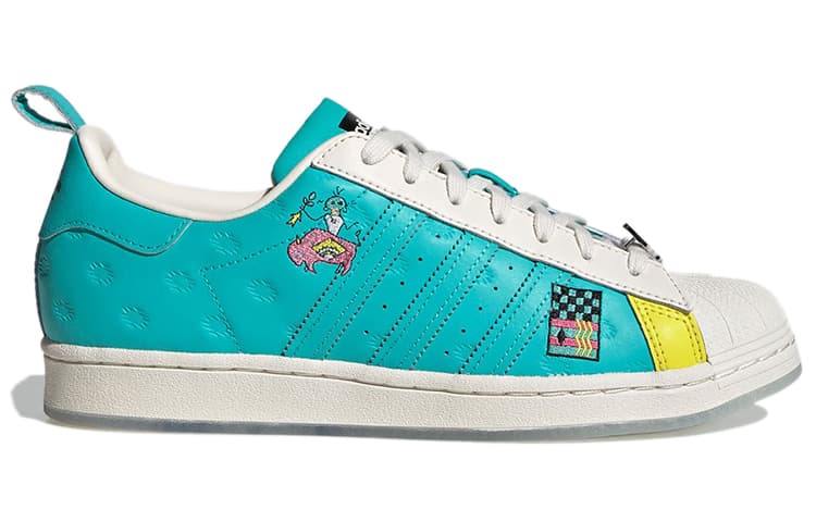Кроссовки AriZona Iced Tea x adidas Superstar White Blue - изображение 2