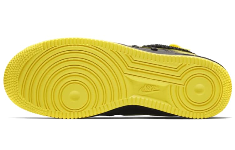 Кроссовки Nike Air Force 1 High Black Yellow — фото 6
