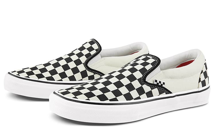 Кроссовки Vans Slip-On Skate Classics Black White - изображение 2