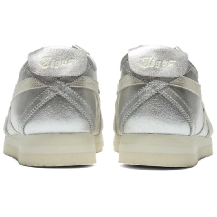 Кроссовки Onitsuka Tiger MEXICO 66 Противоскользящая Низкая Обувь для Скейтбординга Унисекс Серебряная - изображение 5