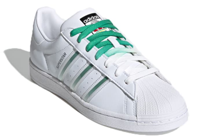 Кроссовки adidas Superstar White Green - изображение 3
