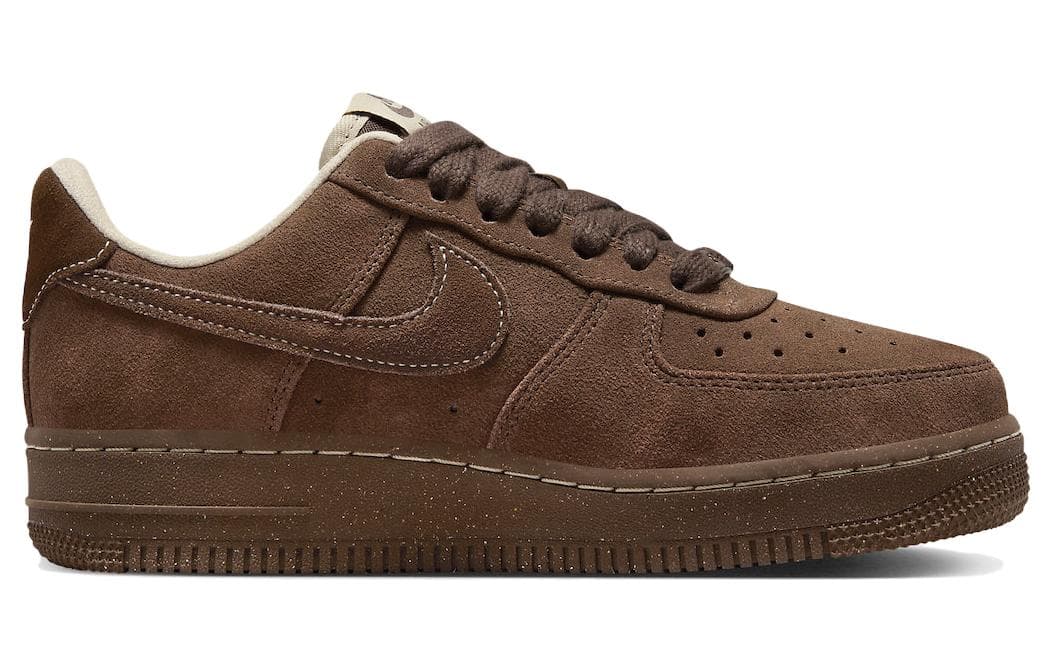Кроссовки Nike Air Force 1 Кожа Низкие Кроссовки для скейтбординга Женские Коричневые - изображение 2