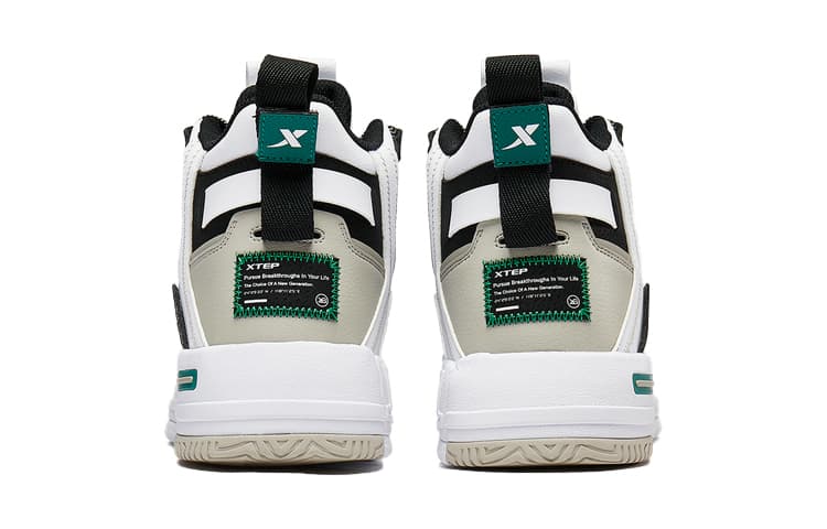 Кроссовки Xtep Retro High-Top Sneakers White Black - изображение 3