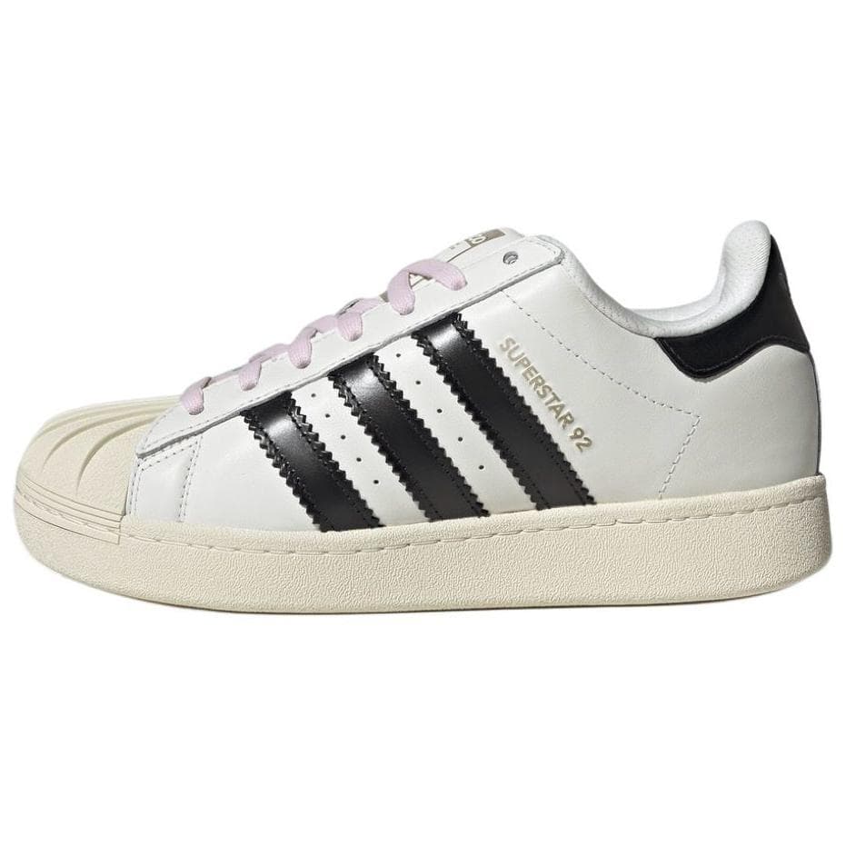 Кроссовки PHARRELL X adidas originals Superstar 92 Устойчивые к истиранию низкие скейтбордические кроссовки Мужские Белый Черный - изображение 1