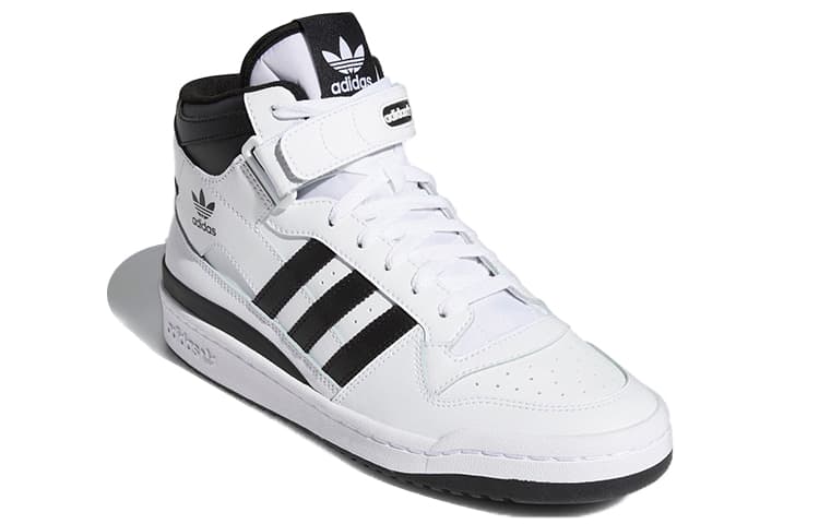 Кроссовки adidas Forum Mid White Black - изображение 3