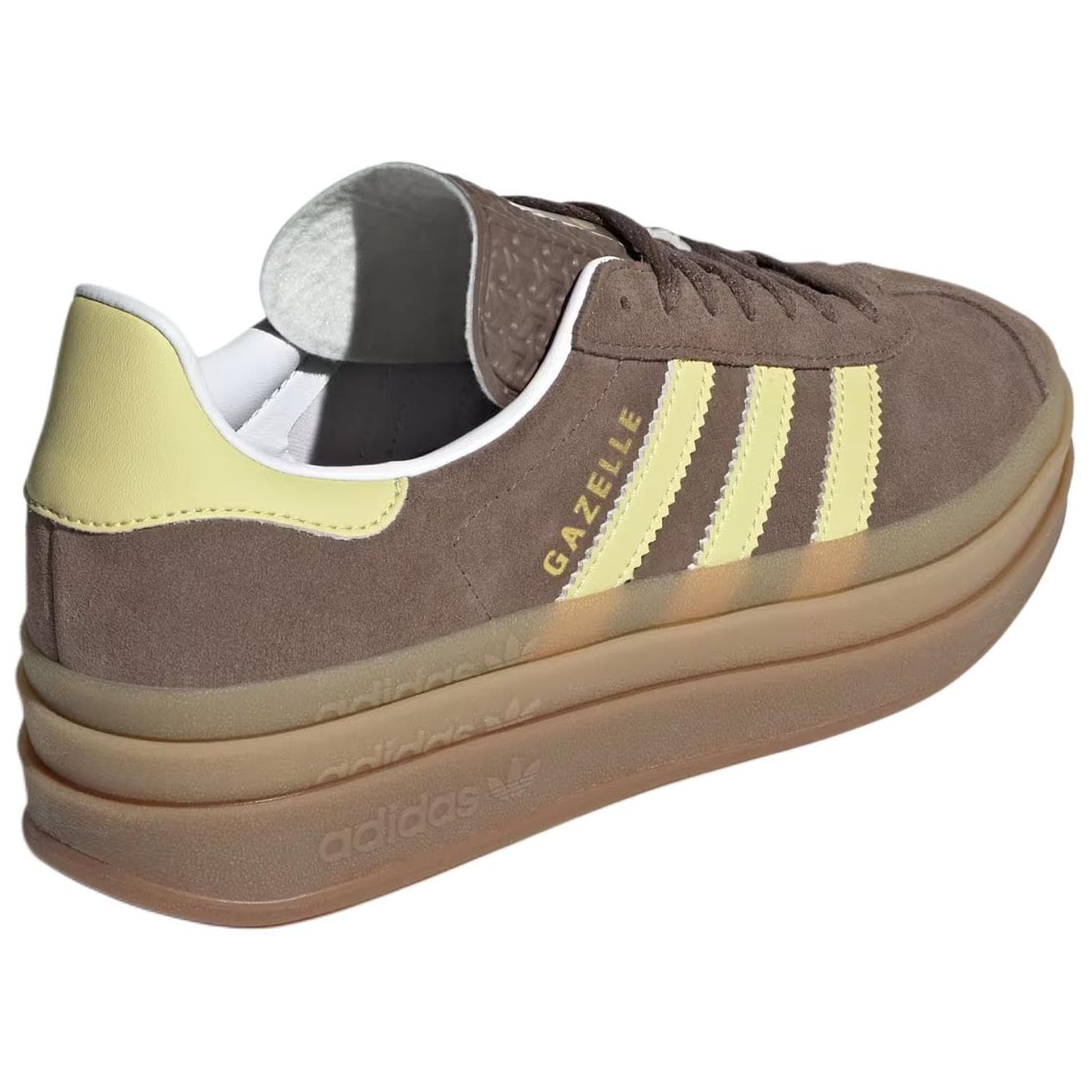 Кроссовки Adidas Originals GAZELLE BOLD Искусственная замша устойчивая к истиранию низкий верх скейтборд женские коричневый - изображение 4