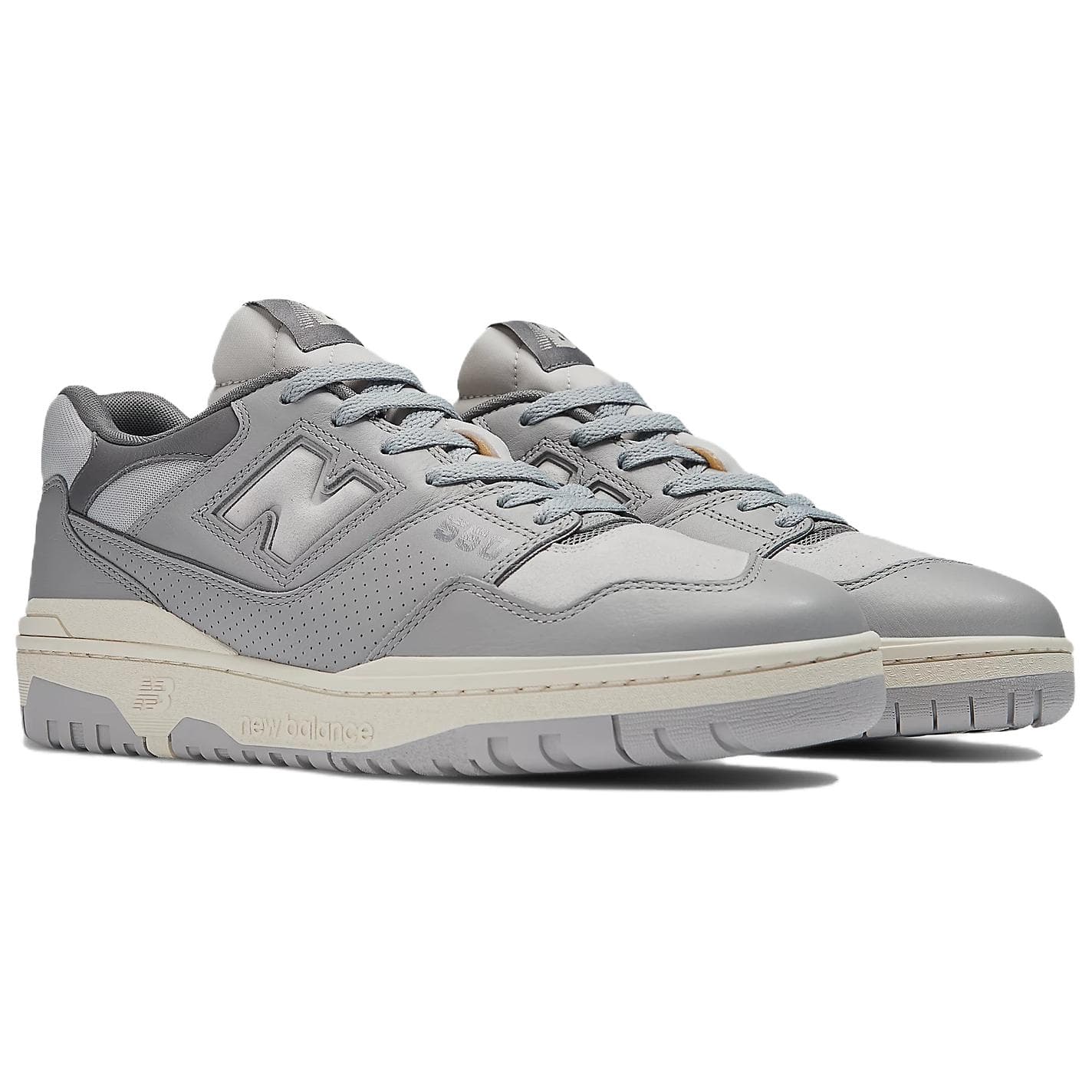 Кроссовки New Balance NB 550 Устойчивая к истиранию Низкая Скейтборд Обувь Мужская Серого цвета - изображение 3