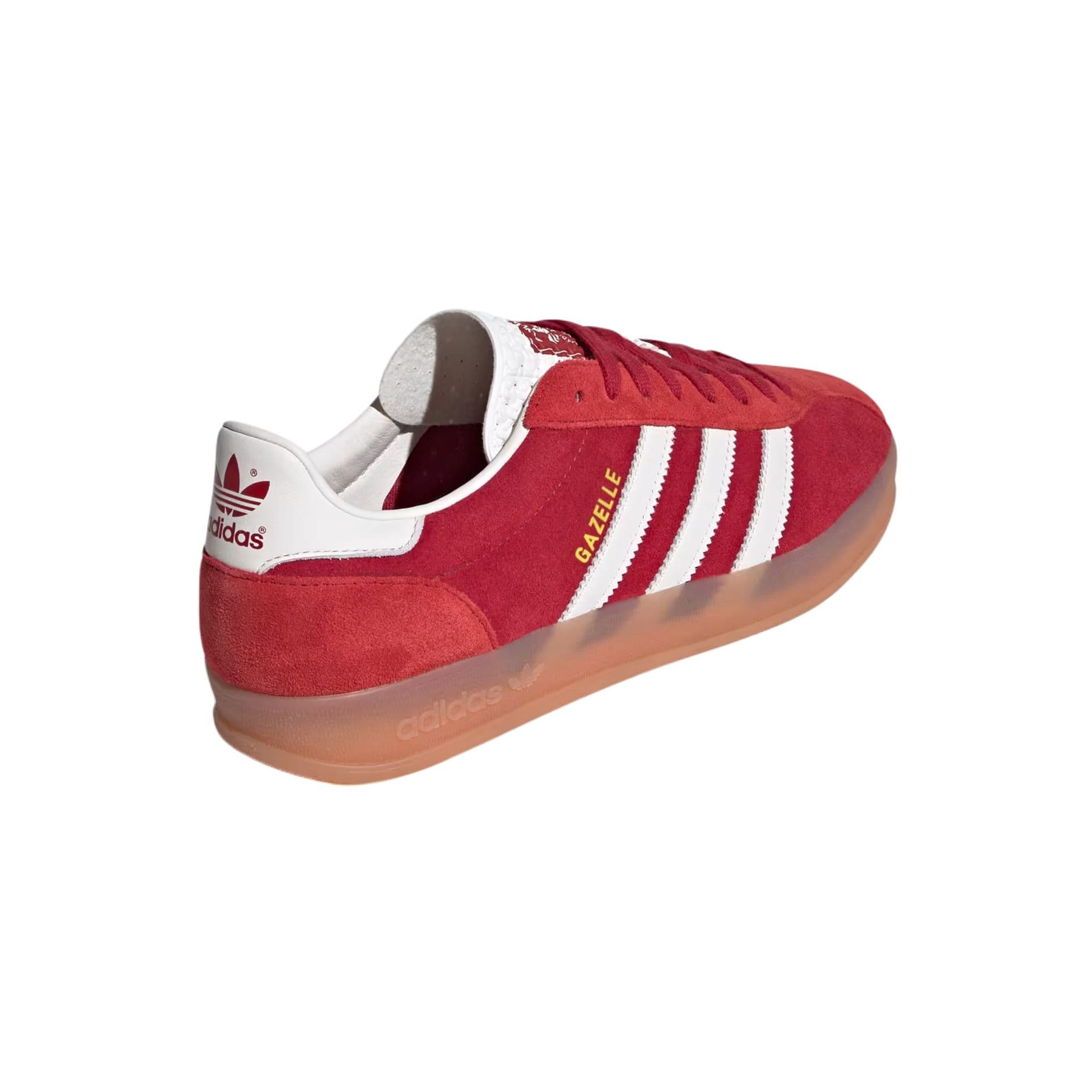 Кроссовки Adidas Originals GAZELLE INDOOR Низкие Скейтборд Обувь Мужская Красная - изображение 4
