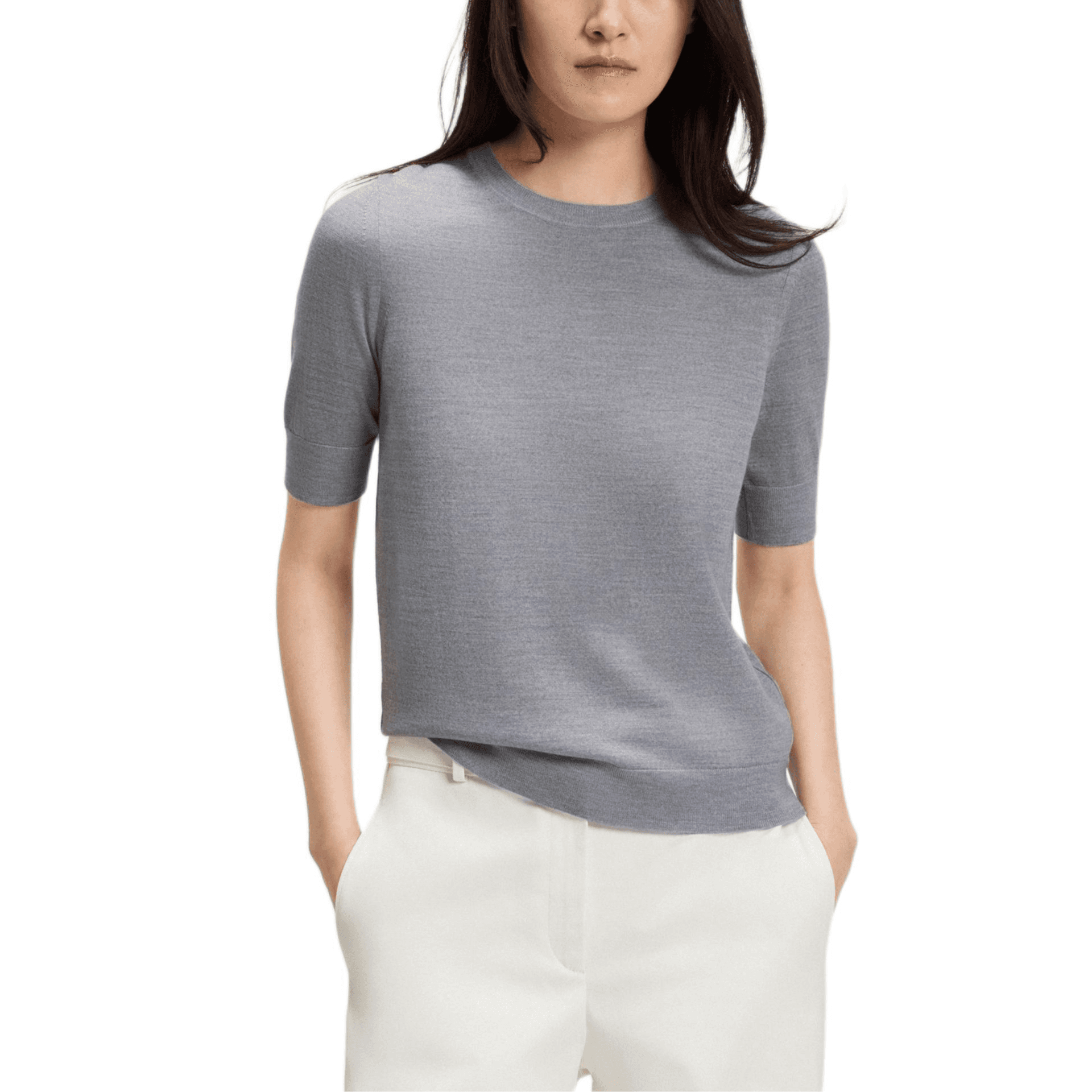Кардиган Hugo Boss Светло-серый Женские Свитеры - изображение 2