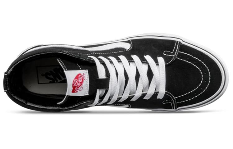 Кроссовки Vans SK8-Hi Black White - изображение 4