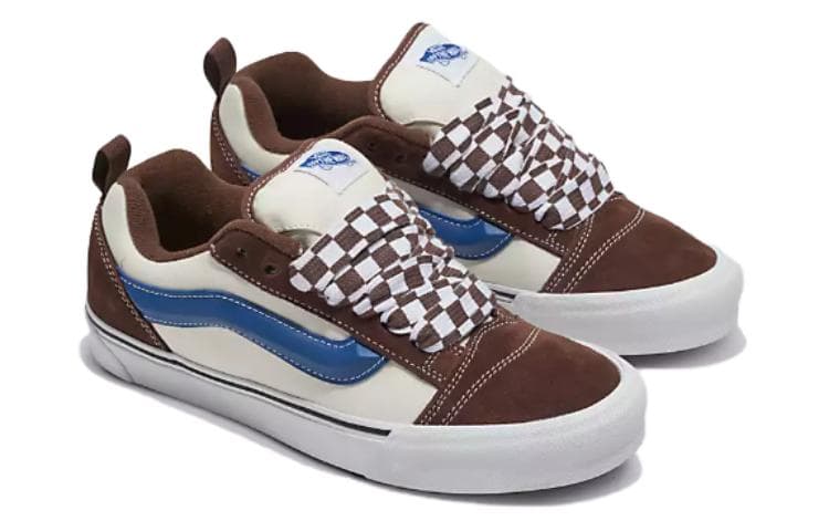 Кроссовки Vans Knu Skool Brown White - изображение 2