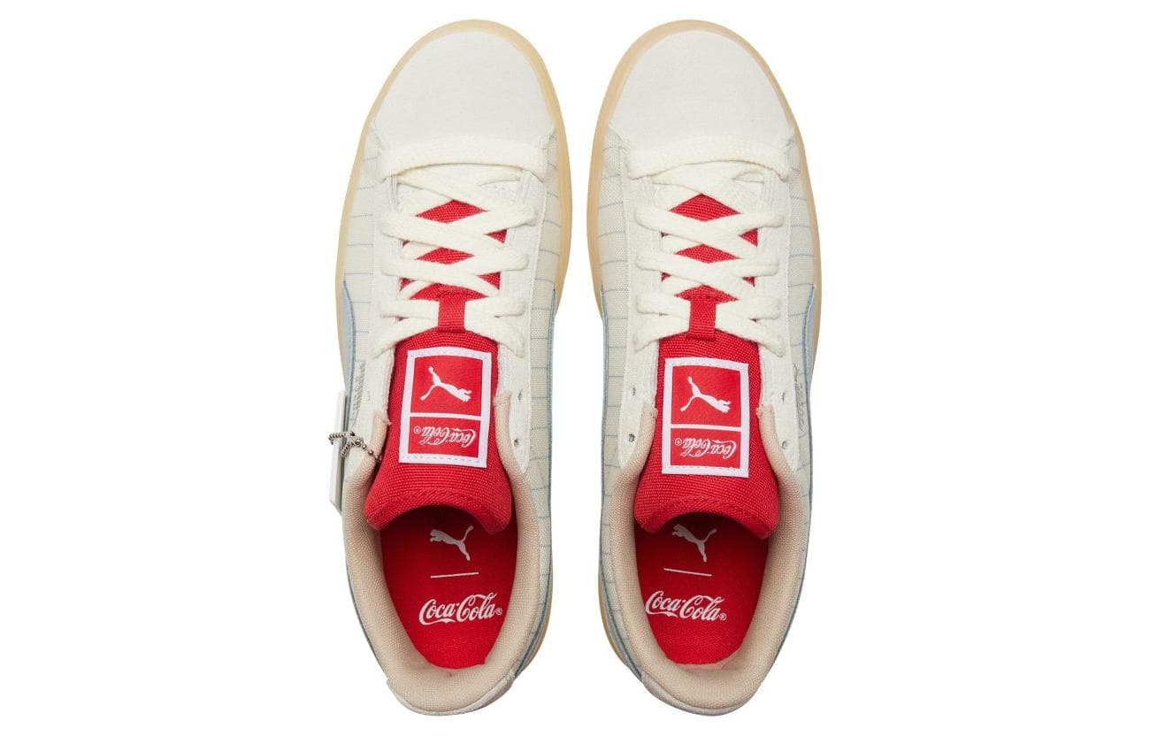 Кроссовки PUMA x Coca-Cola Suede White Grey - изображение 4