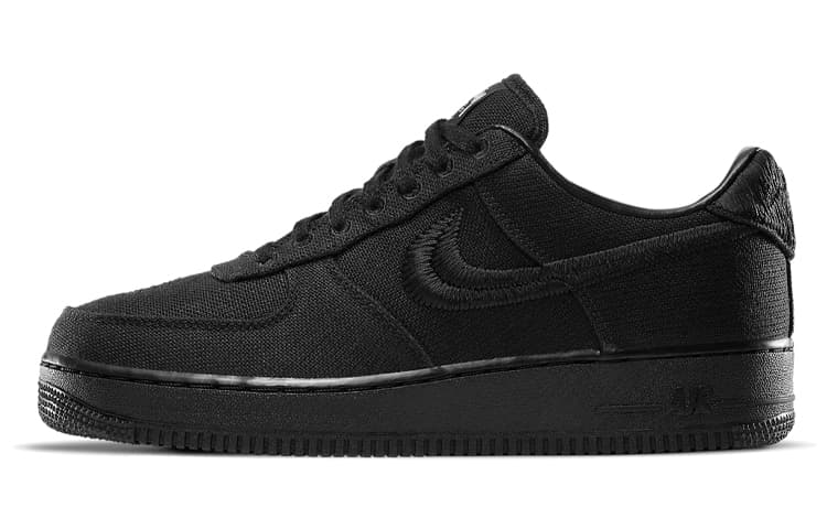 Кроссовки Stussy x Nike Air Force 1 Low "Triple Black"