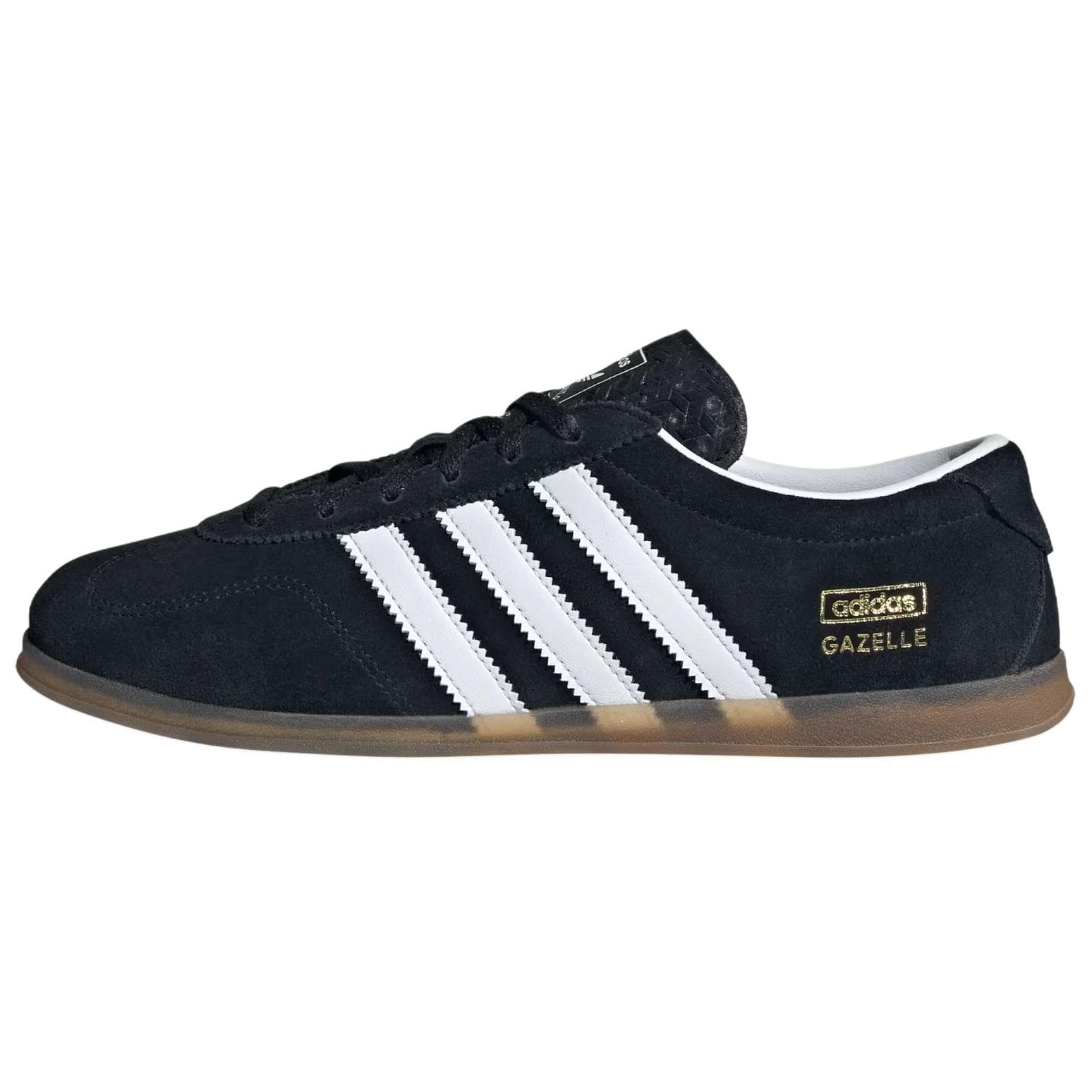 Кроссовки Adidas Originals Gazelle Синтетическая кожа Low Топ Скейтборд Обувь Женские Черный - изображение 1