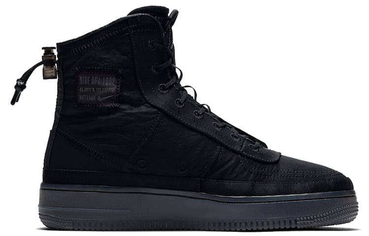 Кроссовки Nike Air Force 1 Shell High Black Grey — фото 2