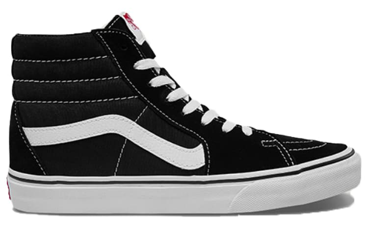 Кроссовки Vans SK8-Hi Black White - изображение 2