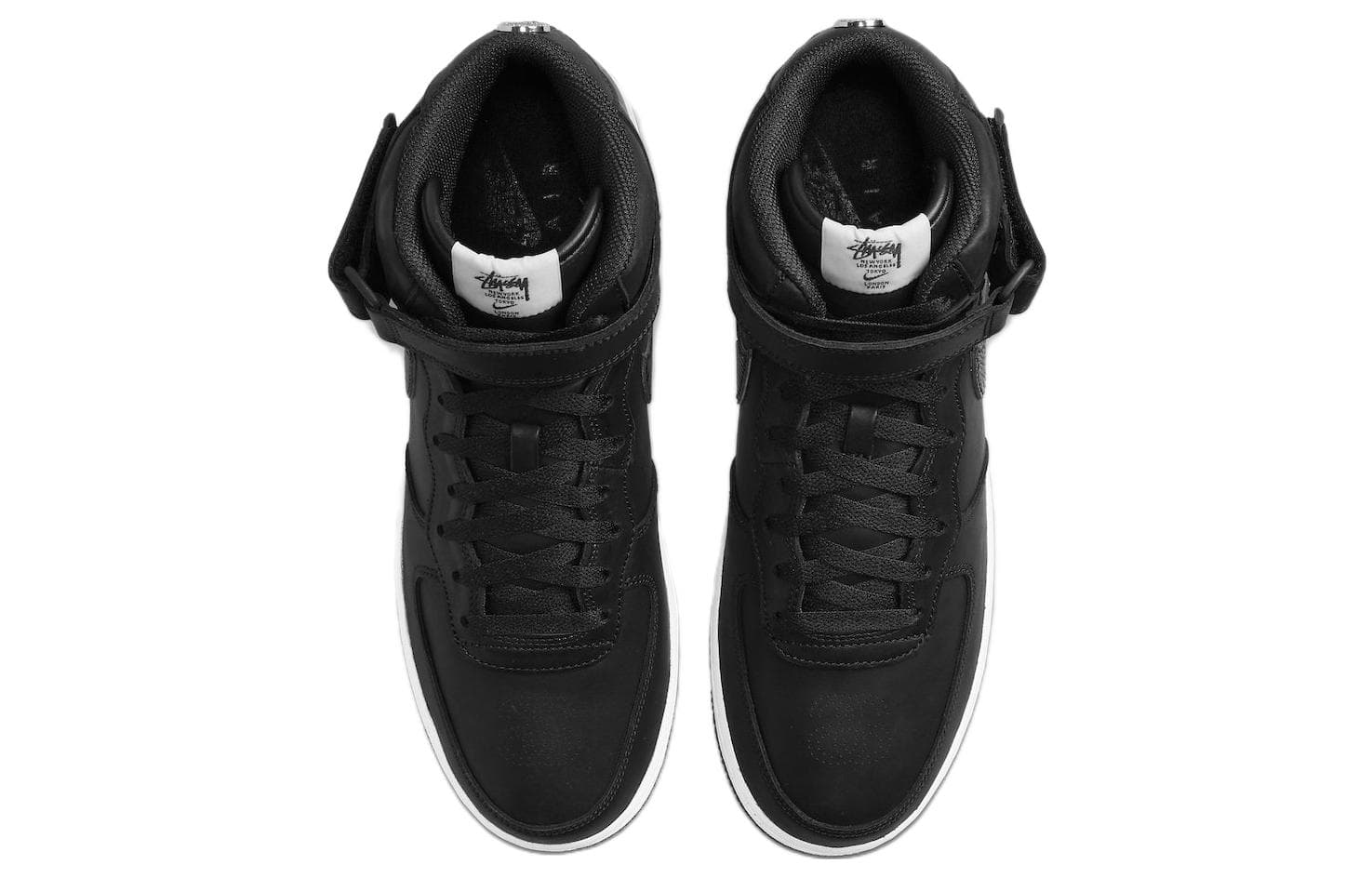 Кроссовки Stussy x Nike Air Force 1 '07 Mid SP Black — фото 4