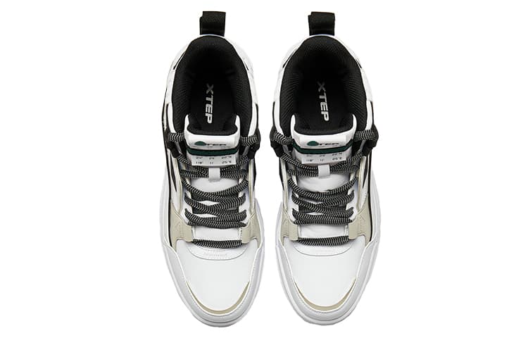 Кроссовки Xtep Retro High-Top Sneakers White Black - изображение 2