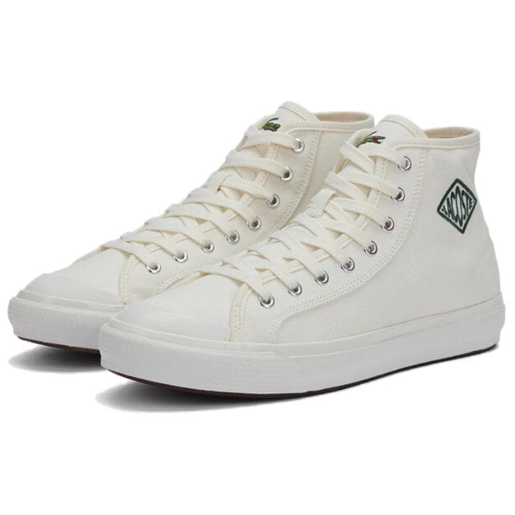 Кроссовки LACOSTE Backcourt High Топ Скейтборд Обувь Мужская Экрю - изображение 3