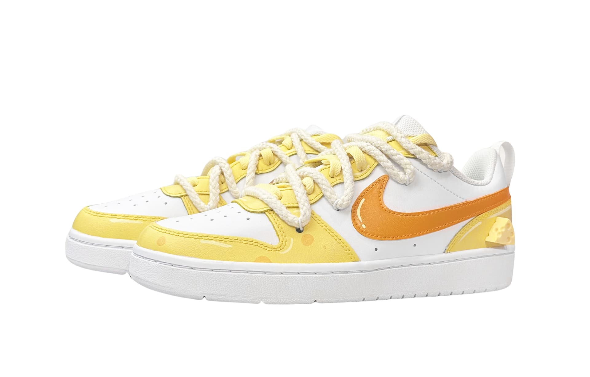Кроссовки Nike Court Borough Low GS Yellow - изображение 3