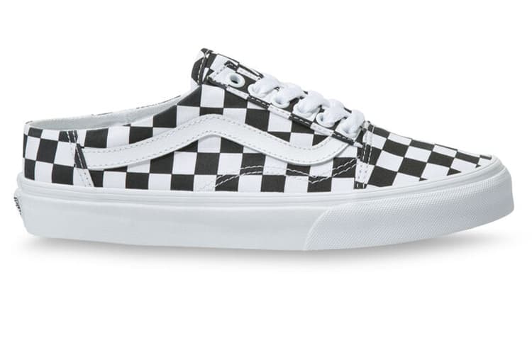 Кроссовки Vans Old Skool Mule White Black Checkerboard - изображение 2