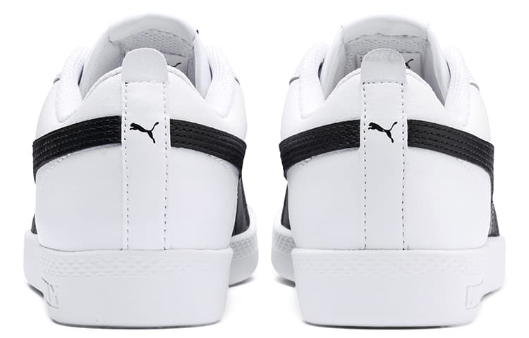 Кроссовки PUMA Smash V2 Leather White Black - изображение 4