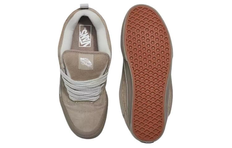 Кроссовки Vans Knu Skool Brown - изображение 4