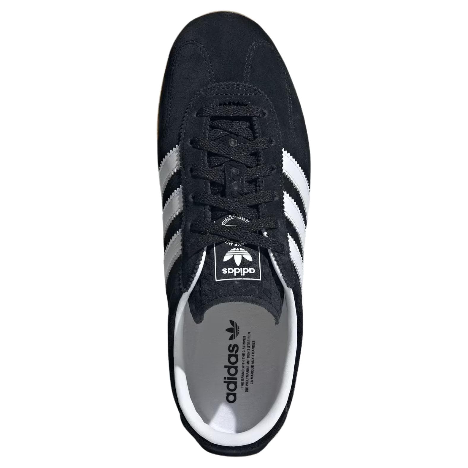 Кроссовки Adidas Originals Gazelle Синтетическая кожа Low Топ Скейтборд Обувь Женские Черный - изображение 5